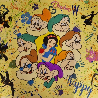 Schneewittchen & die sieben Zwerge – Pop-Art-Märchenzauber
